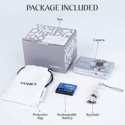 Yashica DigiPix 100 Digital Camera Compact Point and Shoot 1080p Digipix100