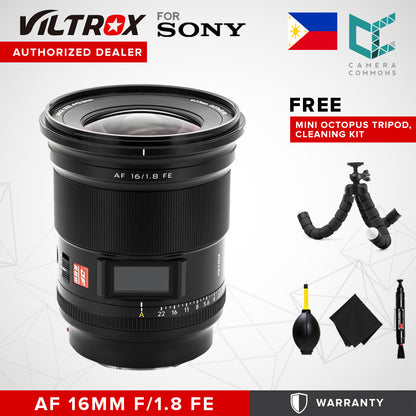 CLEARANCE Viltrox AF 16mm f/1.8 FE Lens for Sony E Full-Frame Cameras Ultra-Wide Angle