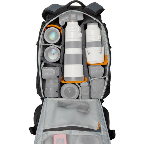 Lowepro ProTactic BP 450 AW III Backpack (Black, 28L) Camera Bag for DSLR Mirrorless, Lenses, Laptop