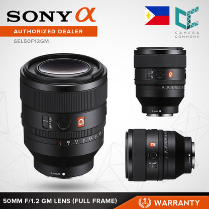 Sony FE 50mm f/1.2 GM Lens Full-Frame Mirrorless Standard Prime G Master AF/MF Switch SEL50F12GM
