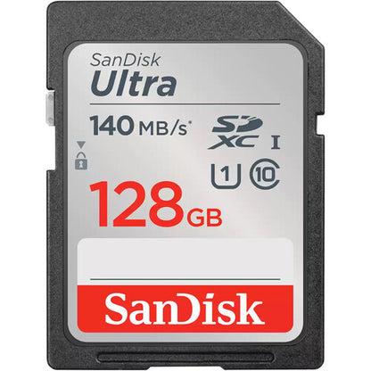 SanDisk Ultra U1 SDHC SDXC SD Memory Card UHS-1 C10 140MB/s 128GB