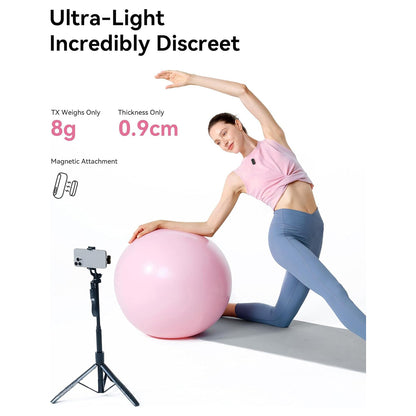 Hollyland Lark A1 Combo Wireless Mini Microphone 48kHz/24-bit 3-Level Noise Cancel Podcast Vlogging