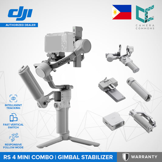 DJI RS 4 Mini Combo Gimbal Stabilizer for Mirrorless Cameras Auto Axis Locks Intelligent Tracking