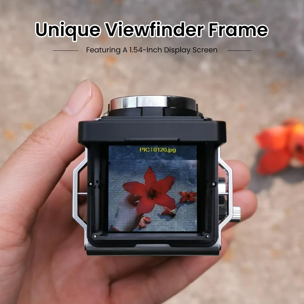 CHUZHAO M1 Digital Camera Twin Lens Reflex Point and Shoot 12MP Mini Vintage Retro Style 1080p USB-C