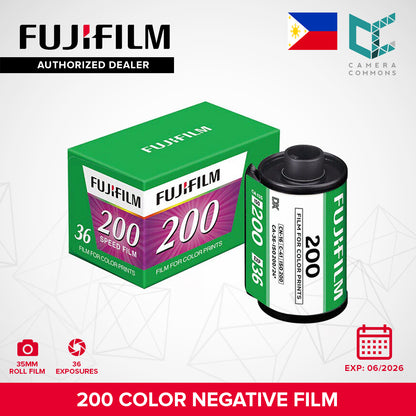 FUJIFILM Color Negative 200 / 400 Camera Film (35mm, 36 Exposures, C41 Process) C200 C400