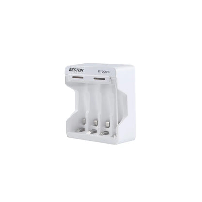 Beston DC401L 4 Bay AA / AAA 1.2V NI-MH / NI-CD Battery LED Charger Micro USB Port BST-DC401L