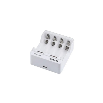 Beston DC401L 4 Bay AA / AAA 1.2V NI-MH / NI-CD Battery LED Charger Micro USB Port BST-DC401L