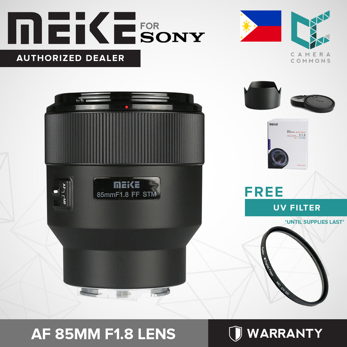 MEIKE 85mm AF f/1.8 Auto Focus Prime Lens for Sony E-Mount Full Frame Multicoated Medium Telephoto