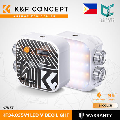 K&F Concept LED Video Light Square CRI 96+ 2500K-9900K 2000mAh Studio Equipment (Bi-color/RGB)