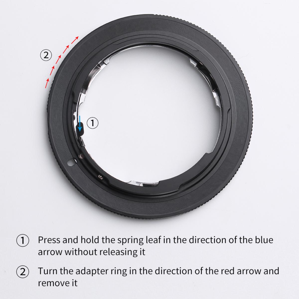 K&F Concept Lens Mount Adapter NIK F-EF Nik AI/F AI-S Lens to Canon EOS EF/EF-S Cameras