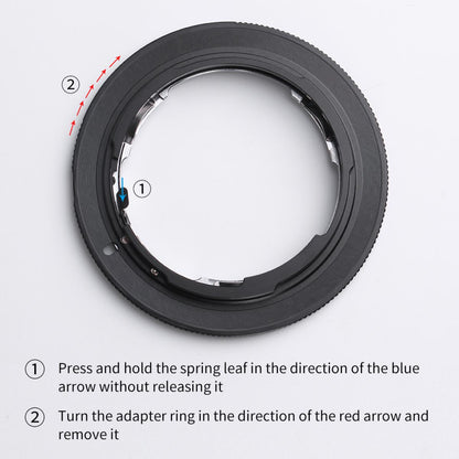 K&F Concept Lens Mount Adapter NIK F-EF Nik AI/F AI-S Lens to Canon EOS EF/EF-S Cameras