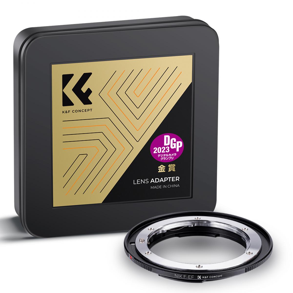 K&F Concept Lens Mount Adapter NIK F-EF Nik AI/F AI-S Lens to Canon EOS EF/EF-S Cameras
