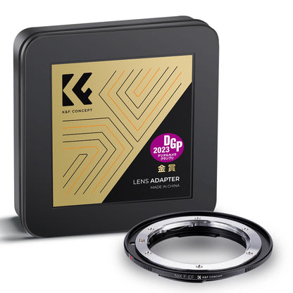 K&F Concept Lens Mount Adapter NIK F-EF Nik AI/F AI-S Lens to Canon EOS EF/EF-S Cameras