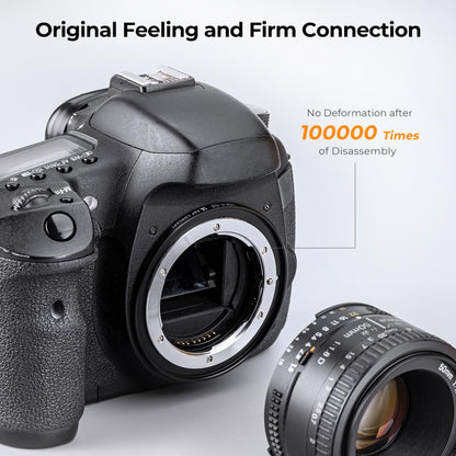 K&F Concept Lens Mount Adapter NIK F-EF Nik AI/F AI-S Lens to Canon EOS EF/EF-S Cameras
