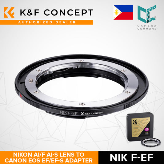 K&F Concept Lens Mount Adapter NIK F-EF Nik AI/F AI-S Lens to Canon EOS EF/EF-S Cameras