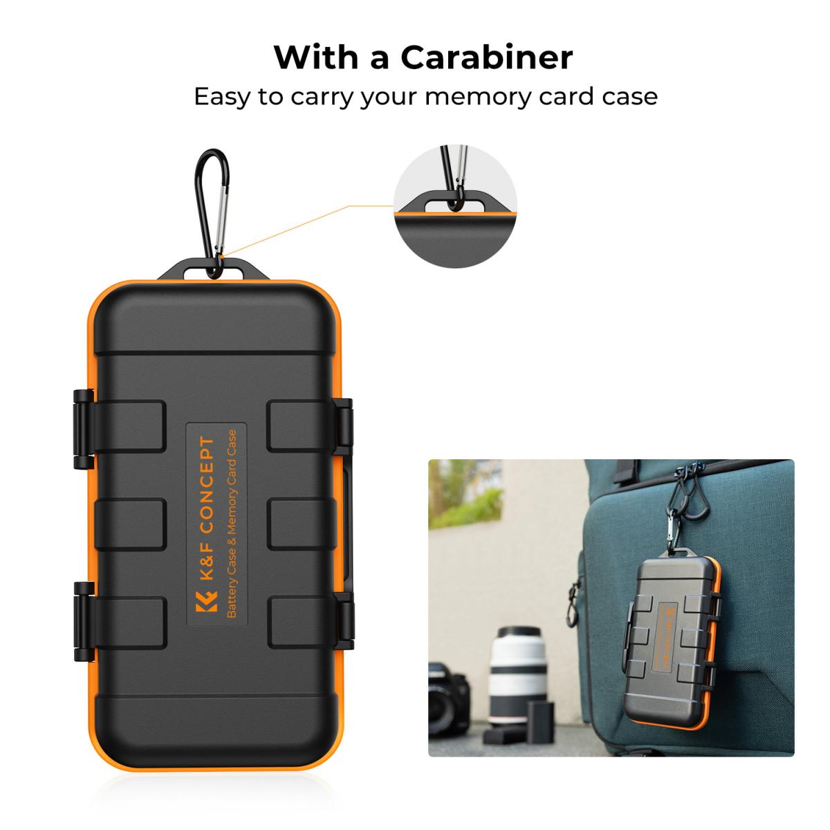 K&F Concept Memory Card and Battery Case SD Card Holder Camera Accessories Multi-function