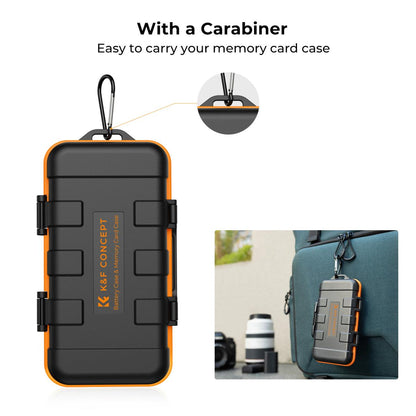 K&F Concept Memory Card and Battery Case SD Card Holder Camera Accessories Multi-function