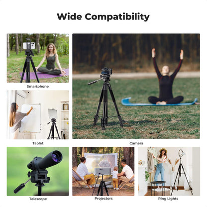 K&F Concept S254A3+BV01 Tripod 68" Lightweight Portable Travel Outdoor DSLR