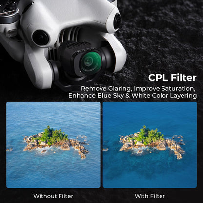 K&F Concept Nano-X Filter for DJI Mini 4 Pro Drone Lens Accessory Optical Glass CPL + ND + ND&PL