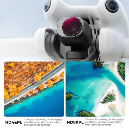 K&F Concept Nano-X Filter for DJI Mini 4 Pro Drone Lens Accessory Optical Glass CPL + ND + ND&PL