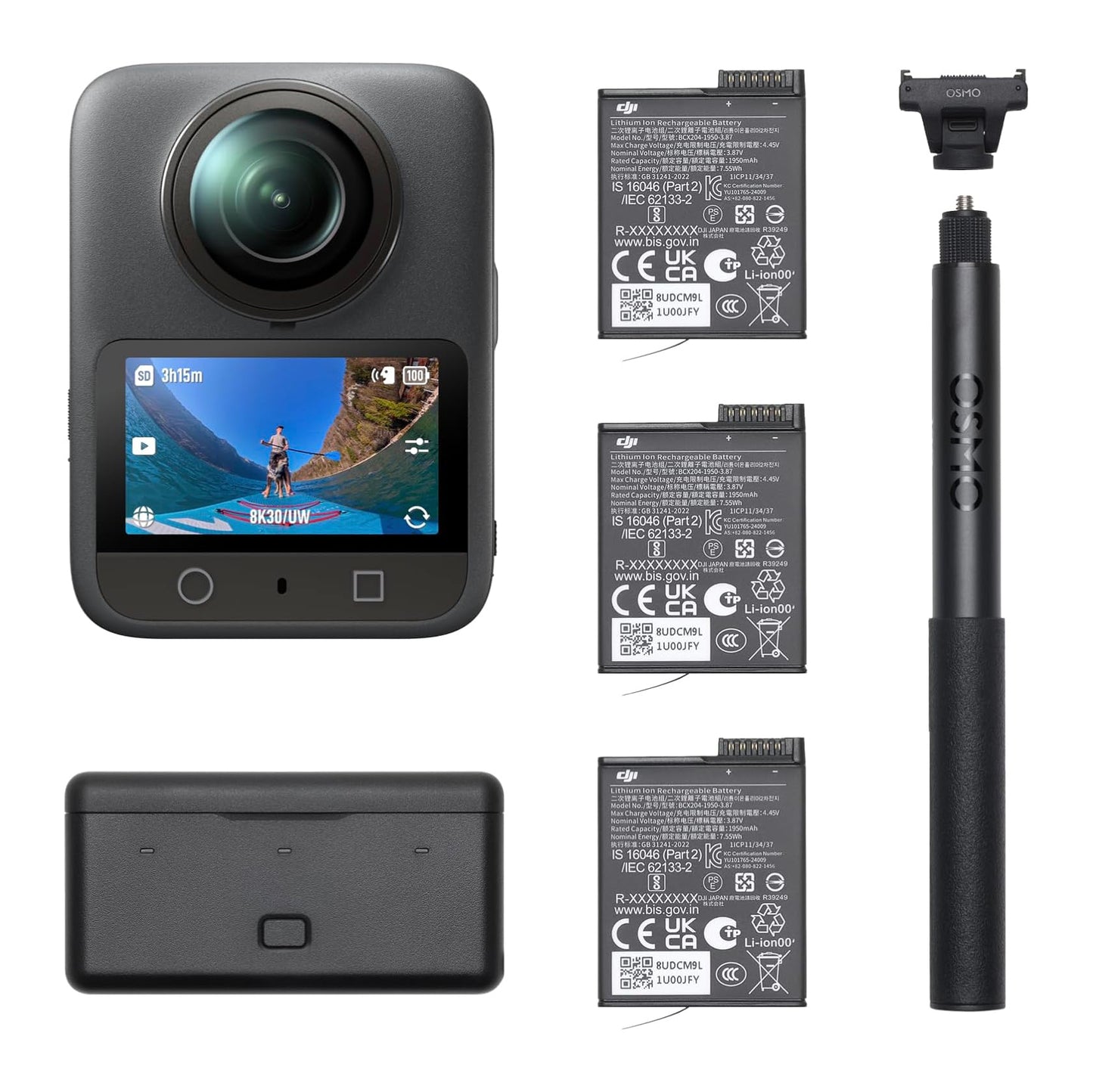 DJI Osmo 360 Action Camera (Standard/Adventure Combo) 8K 50fps 120MP OsmoAudio Mic Low Light