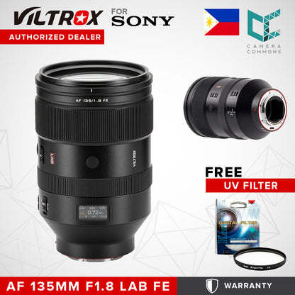 Viltrox AF 135mm f/1.8 LAB FE Lens (Sony E) Full-Frame Telephoto Prime for Mirrorless Cameras