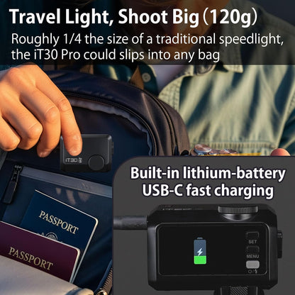 Godox iT30 Pro TTL Mini Flash Shoe-Mounted On-Camera Compact Portable Lightweight iT30Pro