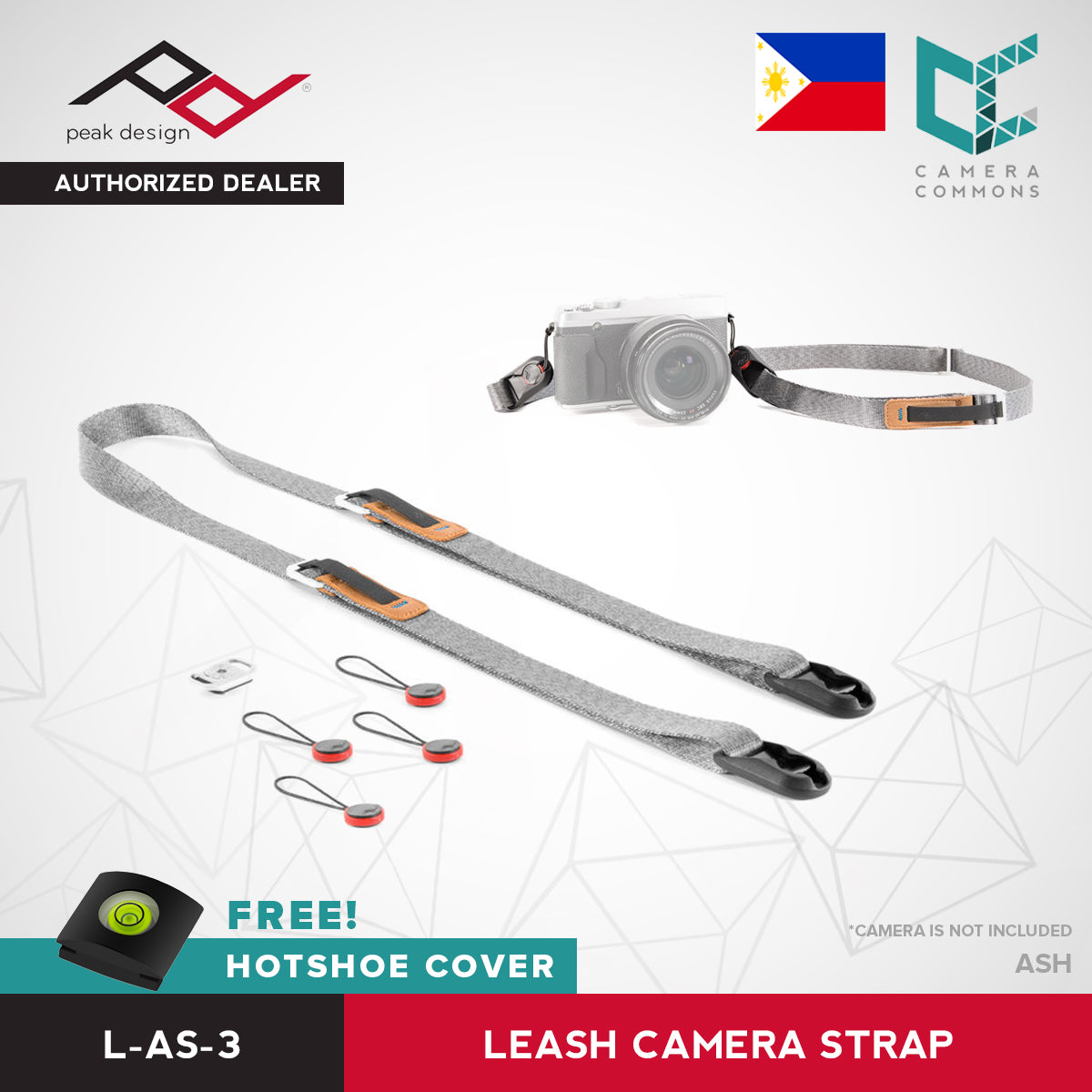 Peak Design Leash Camera Strap Ash Black Midnight Sage Coyote
