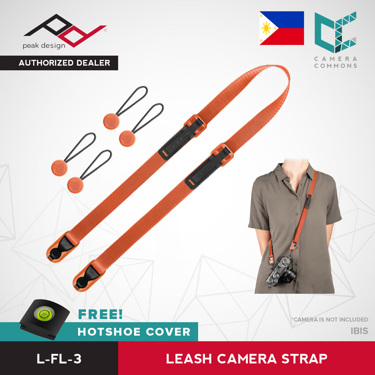 Peak Design Leash Camera Strap Ash Black Midnight Sage Coyote
