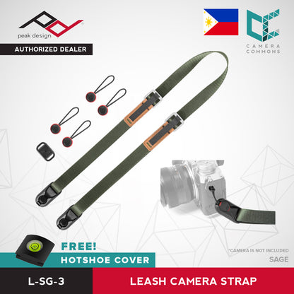 Peak Design Leash Camera Strap Ash Black Midnight Sage Coyote