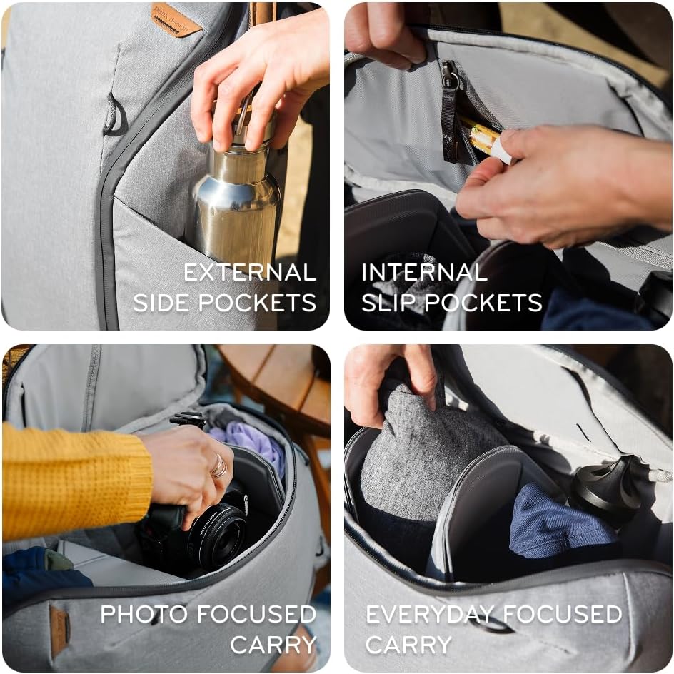 Peak Design Everyday Backpack Zip Bag v2 / v3 15L Ash Black Bone Midnight Version 2 / 3