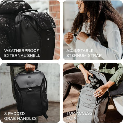 Peak Design Everyday Backpack v2 20L Ash Black Charcoal Midnight Version 2