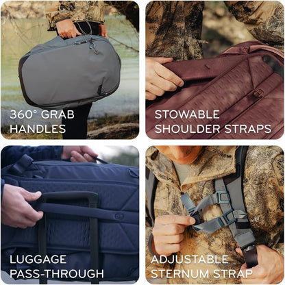 Peak Design Travel Backpack 30L v1 / v3 Compression Zippers Nylon for Camera Accessories Version 1/3