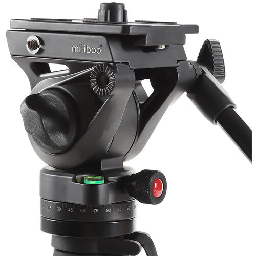 Miliboo MQB Professional Carbon Fiber Monopod with Fluid Head for Videography