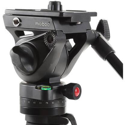 Miliboo MQB Professional Carbon Fiber Monopod with Fluid Head for Videography