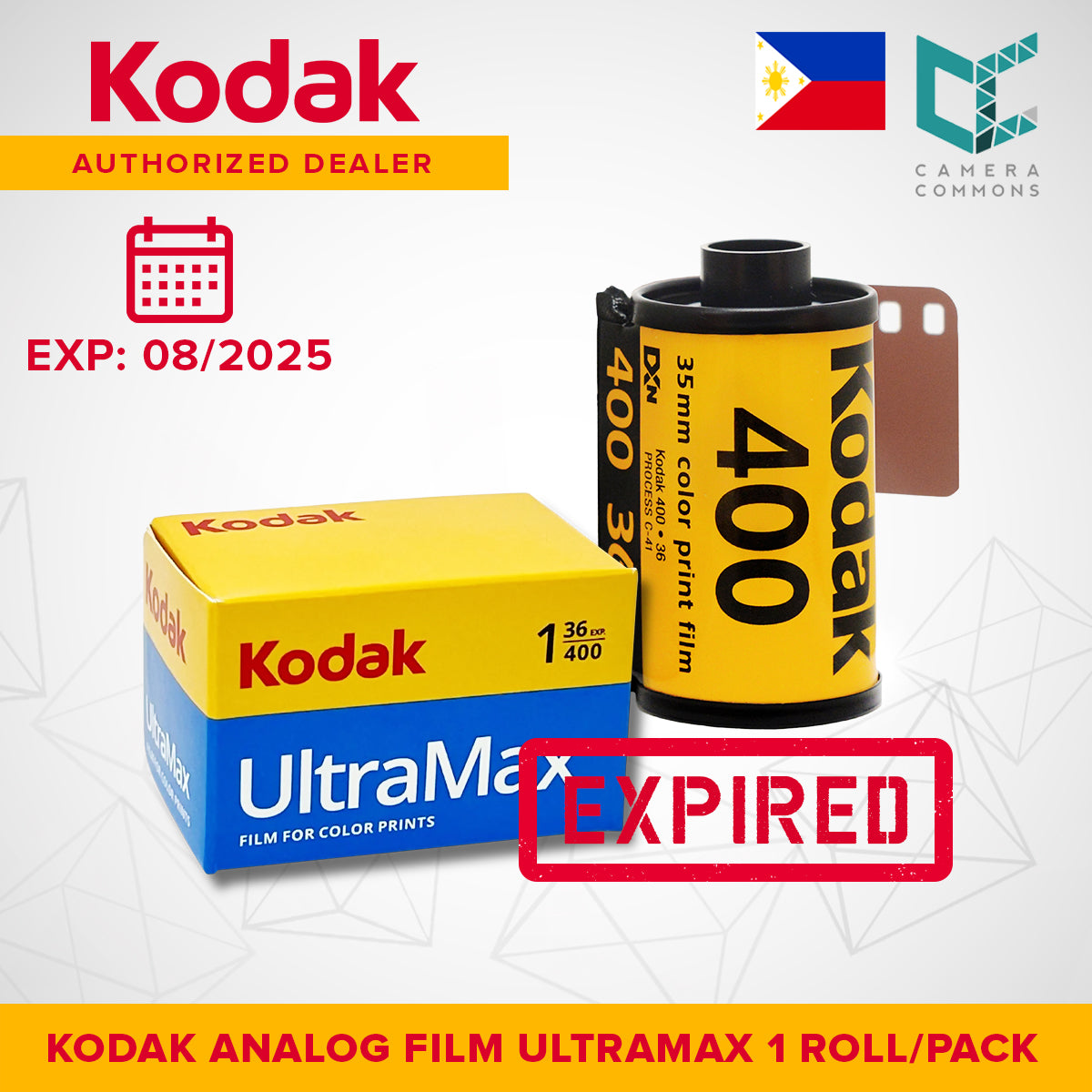 Kodak Films ColorPlus 200 ISO Color Print Negative Film 35mm 36 Exposures - 1 Roll