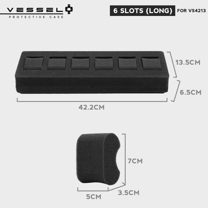 VESSEL Watch Case Organizer Storage Hard Cases with Foam for Watches