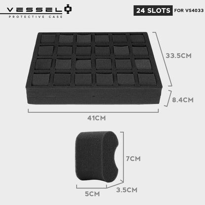 VESSEL Watch Case Organizer Storage Hard Cases with Foam for Watches