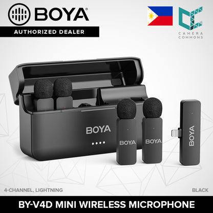 BOYA Ultracompact 2 Person Wireless Microphone System for Smartphone BY-V1 BY-V2 BY-V10 BY-V20
