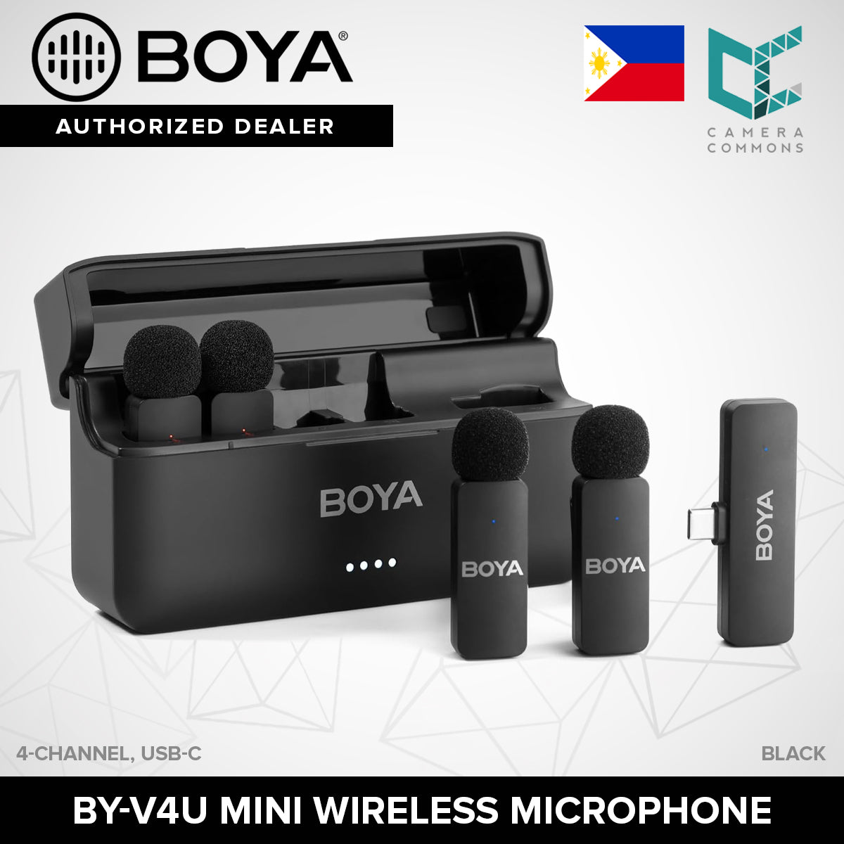 BOYA Ultracompact 2 Person Wireless Microphone System for Smartphone BY-V1 BY-V2 BY-V10 BY-V20