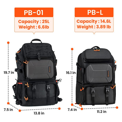 Tarion PB-L / PB-01 Large Professional Camera Backpack Bag with Laptop Compartment