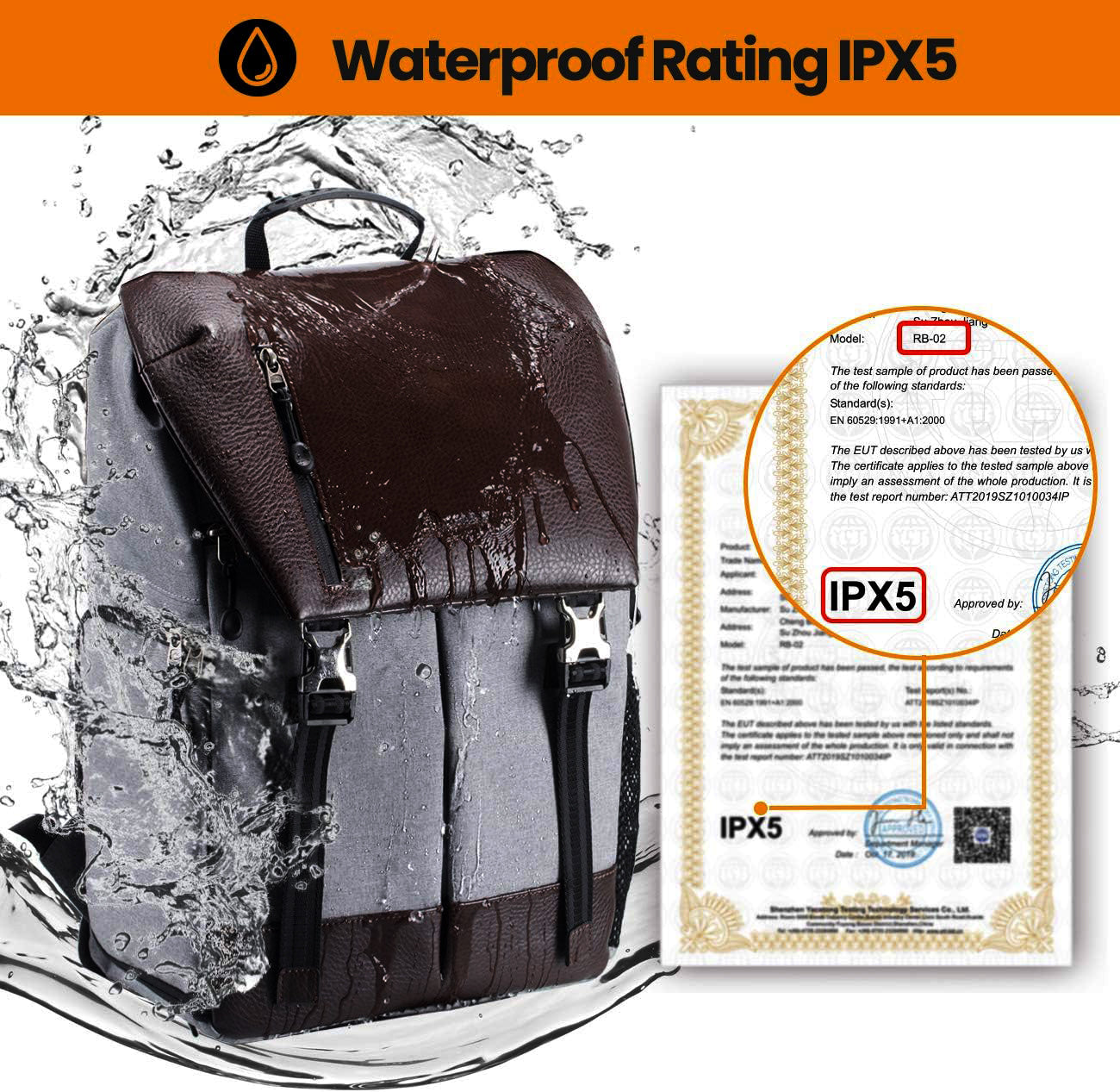 Tarion RB-02 Camera Backpack 17L Capacity Bag with Laptop Compartment