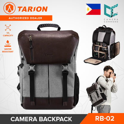 Tarion RB-02 Camera Backpack 17L Capacity Bag with Laptop Compartment