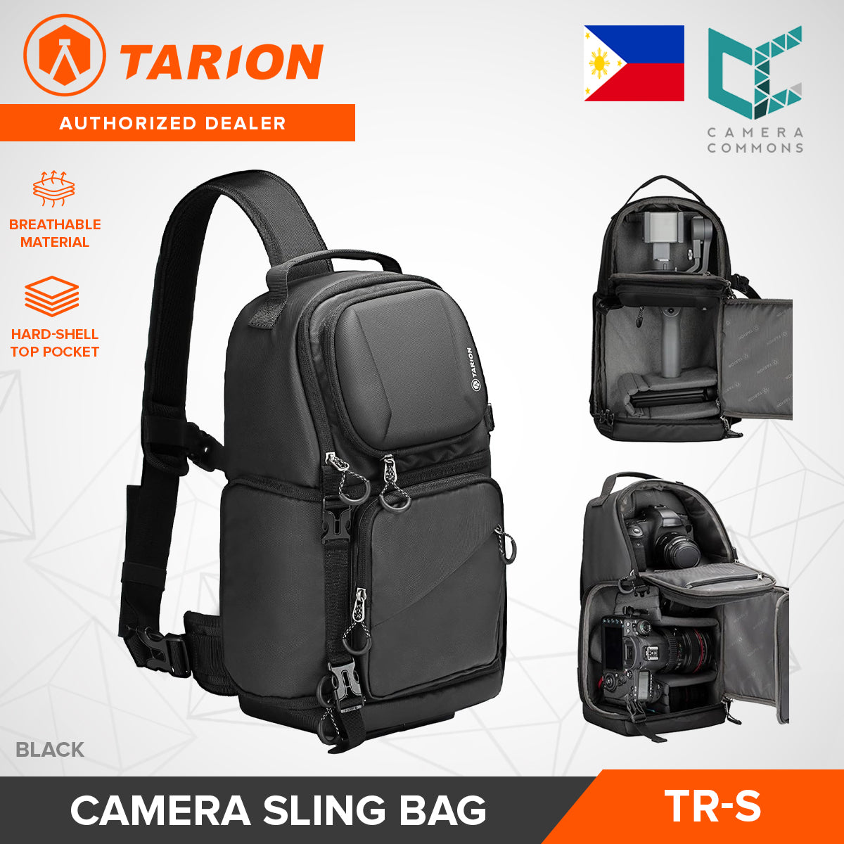 Tarion TR-SB / TR-S / Thorner Camera Shoulder Sling Bag Dust-Resistant for Mirrorless Cameras Accessories