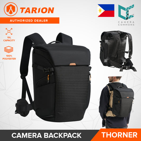 Tarion Thorner Camera Backpack 19L Capacity Bag with Laptop Compartment