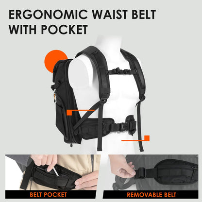 Tarion Thorner Camera Backpack 19L Capacity Bag with Laptop Compartment