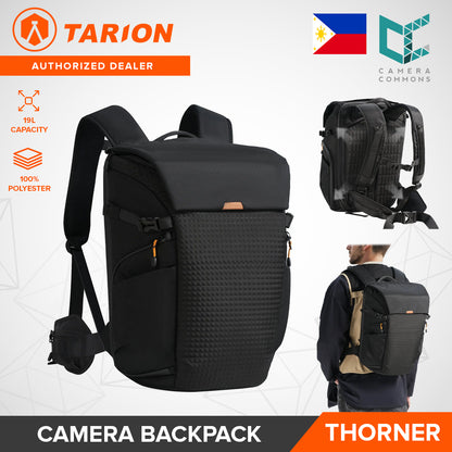 Tarion Thorner Camera Backpack 19L Capacity Bag with Laptop Compartment