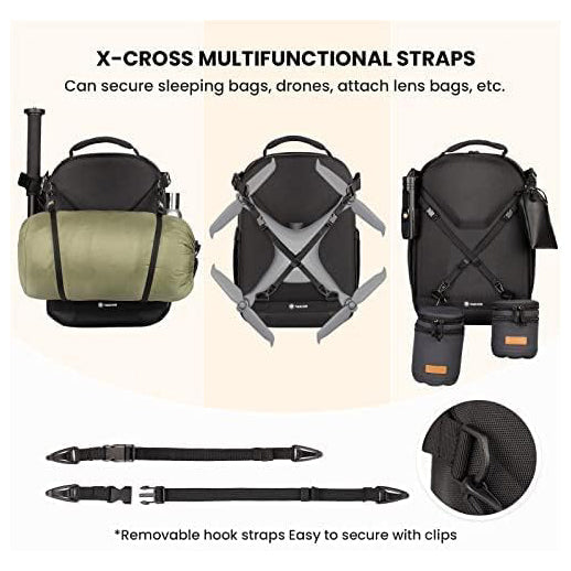 Tarion TR-H Hard Shell Camera Backpack 12L Capacity with Laptop Compartment Mirrorless Accessories