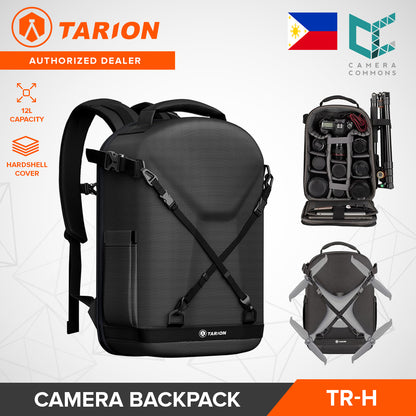 Tarion TR-H Hard Shell Camera Backpack 12L Capacity with Laptop Compartment Mirrorless Accessories