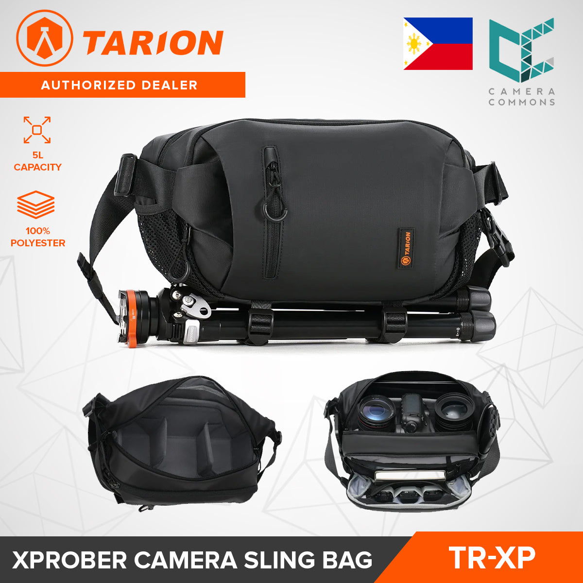 Tarion TR-SB / TR-S / Thorner Camera Shoulder Sling Bag Dust-Resistant for Mirrorless Cameras Accessories